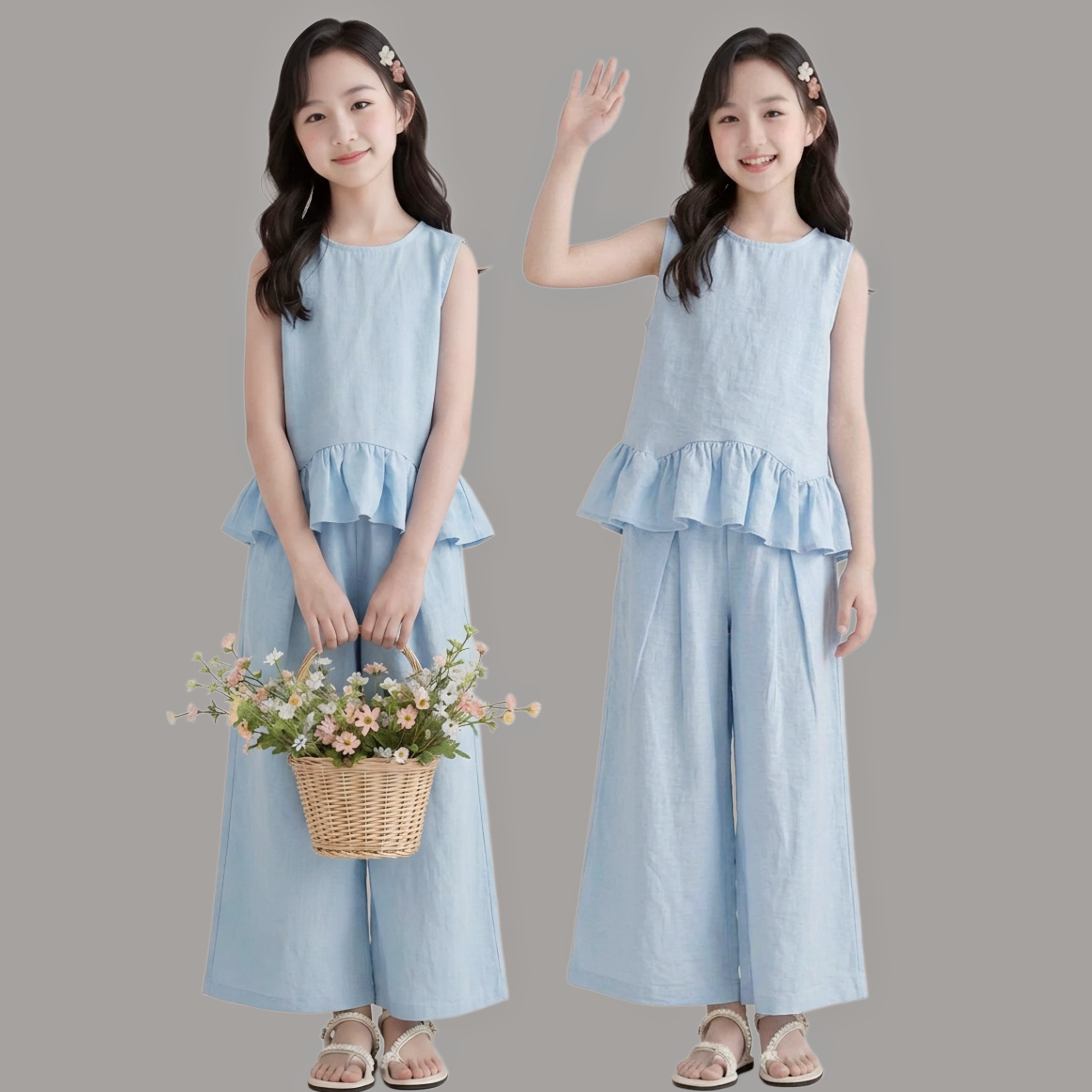 H26092-Set tơ màu xanh M352