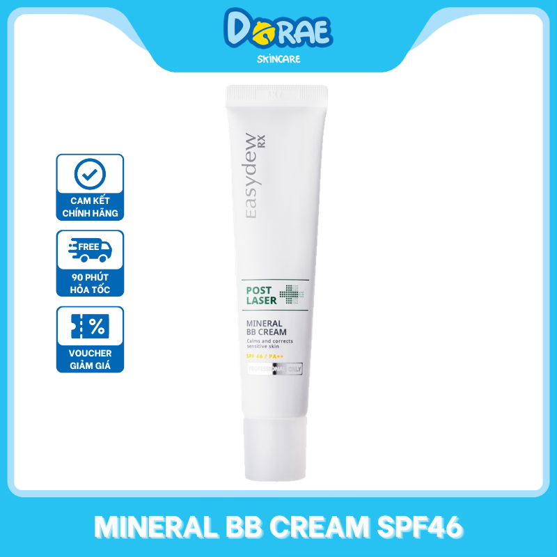 Kem chống nắng trang điểm Easydew RX Post Laser Mineral BB Cream SPF46+