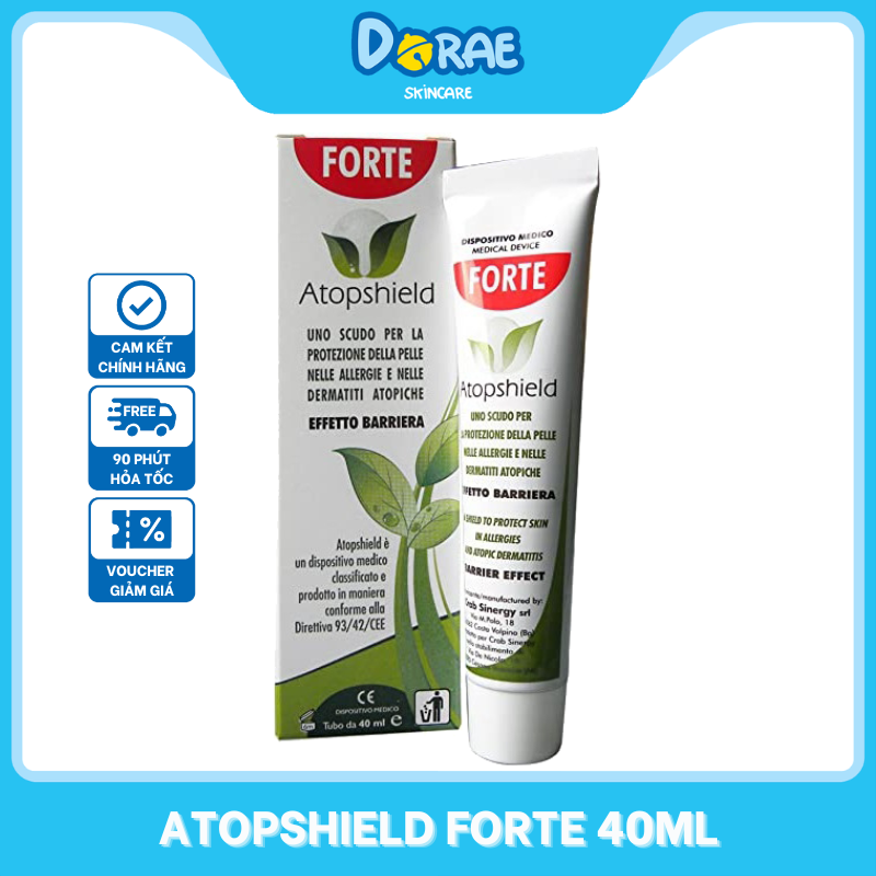 ATOPSHIELD FORTE l Kem dưỡng ẩm giúp giảm ngứa, làm dịu da Atopshield Forte