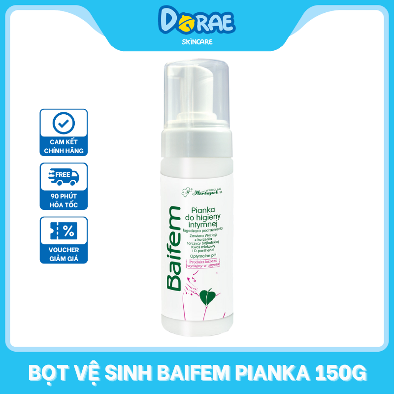 BAIFEM l Bọt vệ sinh bảo vệ dịu nhẹ Baifem Pianka Do Higieny Intymnej 150g