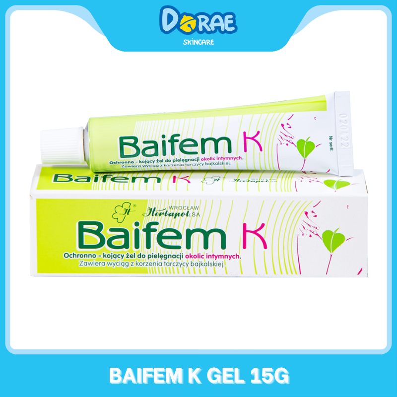 BAIFEM l Gel hoàng cầm bảo vệ dịu nhẹ Baifem K Herbapol Wroclaw 15g