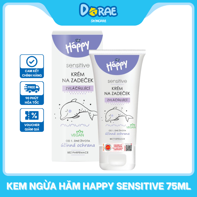 BELLA BABY HAPPY l Kem ngừa hăm tả Bella Baby Happy Sensitive Krem Na Zadecek 75ml