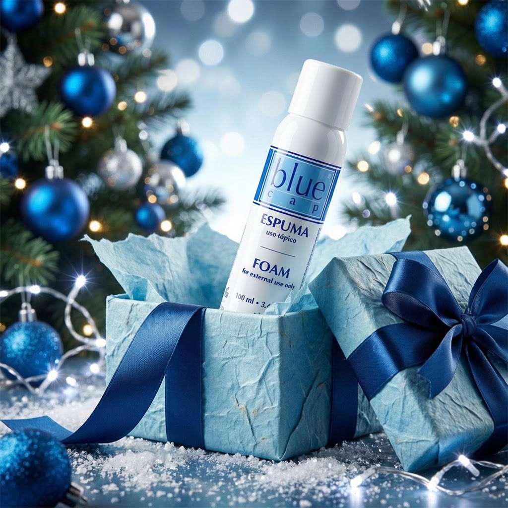 Blue Cap Foam l Dạng bọt dưỡng ẩm làm dịu da khô,vảy nến, ngứa, bong tróc dành cho trẻ em và người lớn
