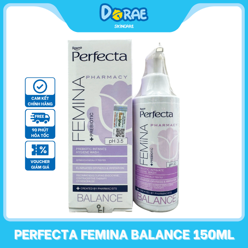 Dung dịch vệ sinh phụ nữ Perfecta Femina Balance và Femina SOS