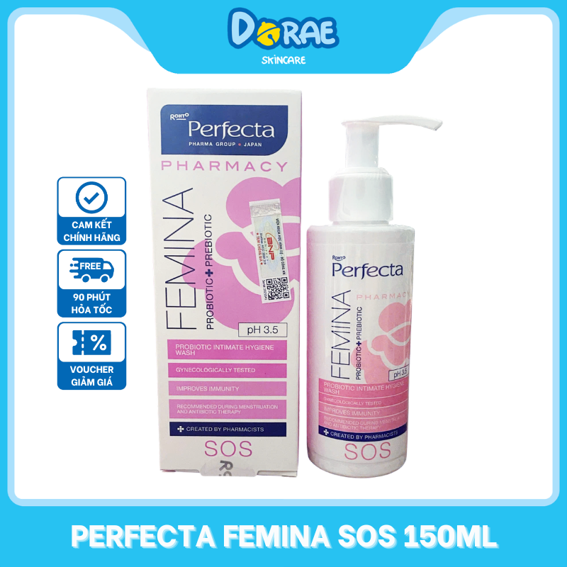 Dung dịch vệ sinh phụ nữ Perfecta Femina Balance và Femina SOS