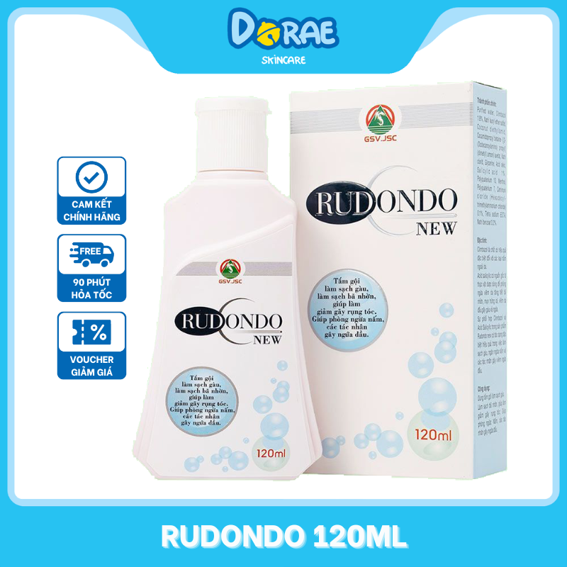GSV l Dầu gội làm sạch dịu nhẹ dành cho trẻ em và người lớn Rudondo New 120ml