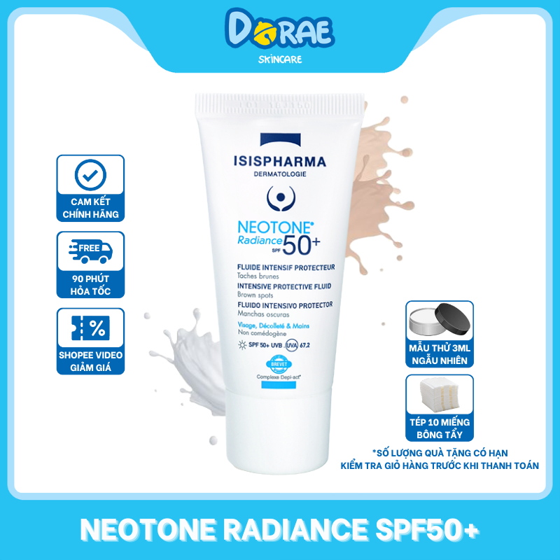 Kem chống nắng, dưỡng trắng da Neotone Radiance SPF50+