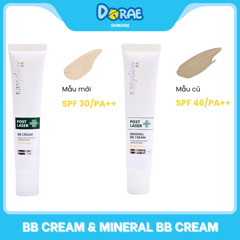 Kem chống nắng trang điểm Easydew RX Post Laser Mineral BB Cream SPF46+