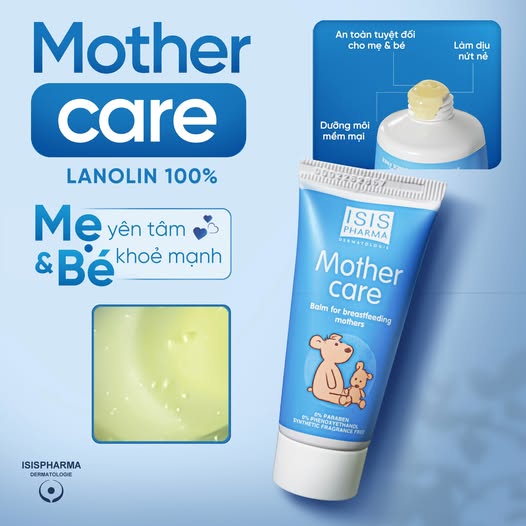 Kem dưỡng khô môi, chàm môi và nứt nhũ hoa, nứt núm vú Mother Care