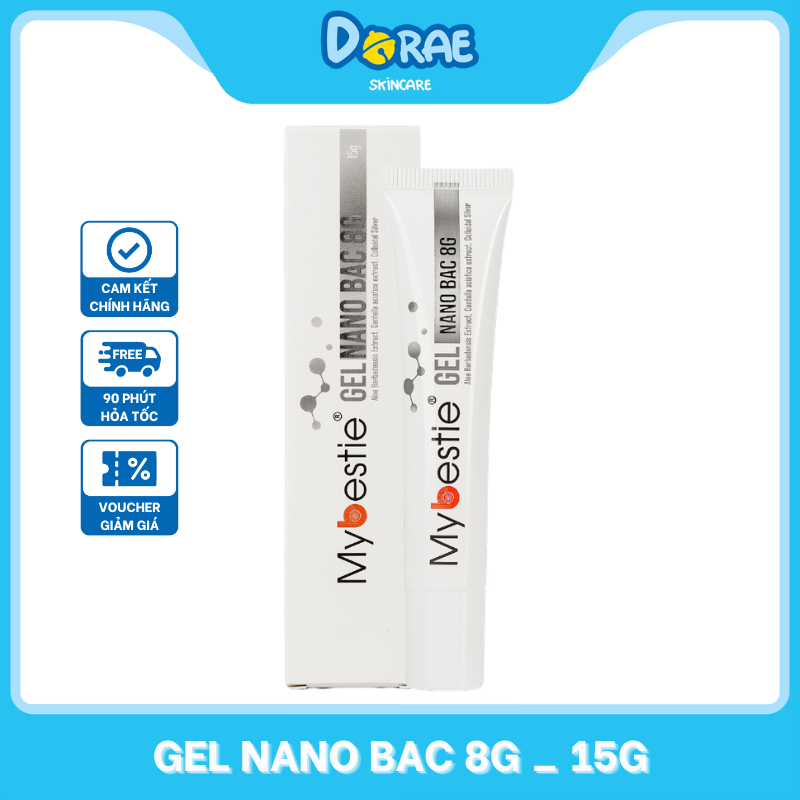 MYBESTIE l Gel dưỡng làm dịu da dành cho trẻ em và cả gia đình Mybestie Gel Nano Bac 8G