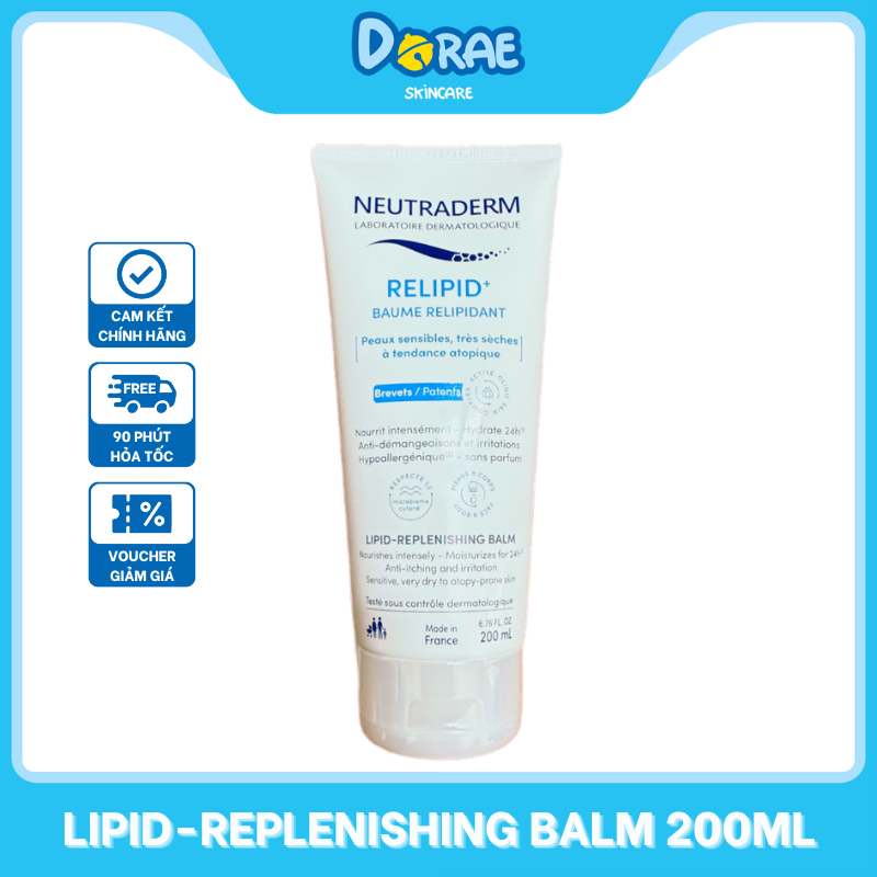 NEUTRADERM l Kem Dưỡng Cho Da Chàm, Viêm Da Cơ Địa LIPID-REPLENISHING BALM Cho Trẻ Em Từ Sơ Sinh Và Cả Gia Đình