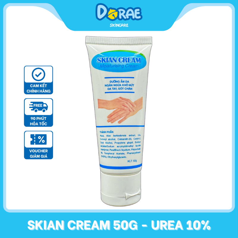 SKIAN l Kem dưỡng ẩm giúp làm dịu da kích ứng tăng sừng, bong tróc, nứt nẻ Skian Cream