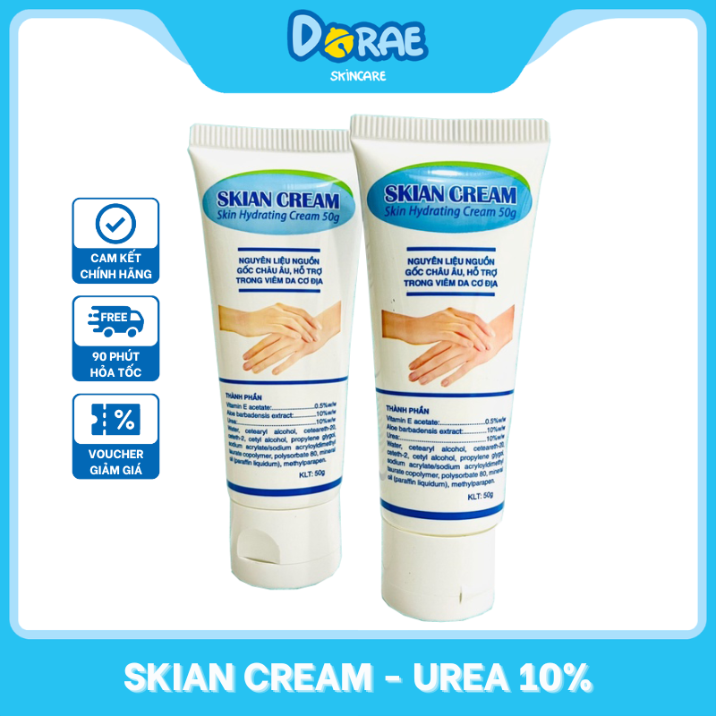 SKIAN l Kem dưỡng ẩm giúp làm dịu da kích ứng tăng sừng, bong tróc, nứt nẻ Skian Cream