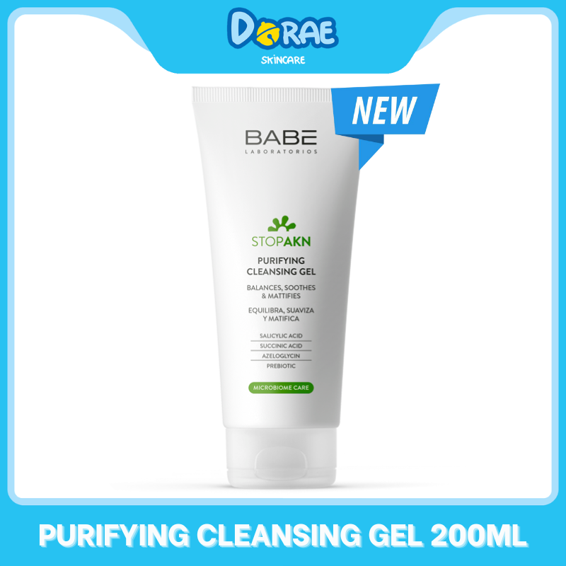 Sữa rửa mặt dịu nhẹ Babe Stop AKN Purifying Cleansing Gel