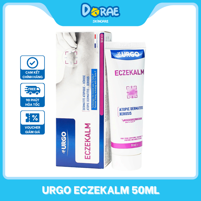 URGO l Kem dưỡng làm dịu da khô chàm ngứa dành cho trẻ em và cả gia đình Urgo Eczekalm