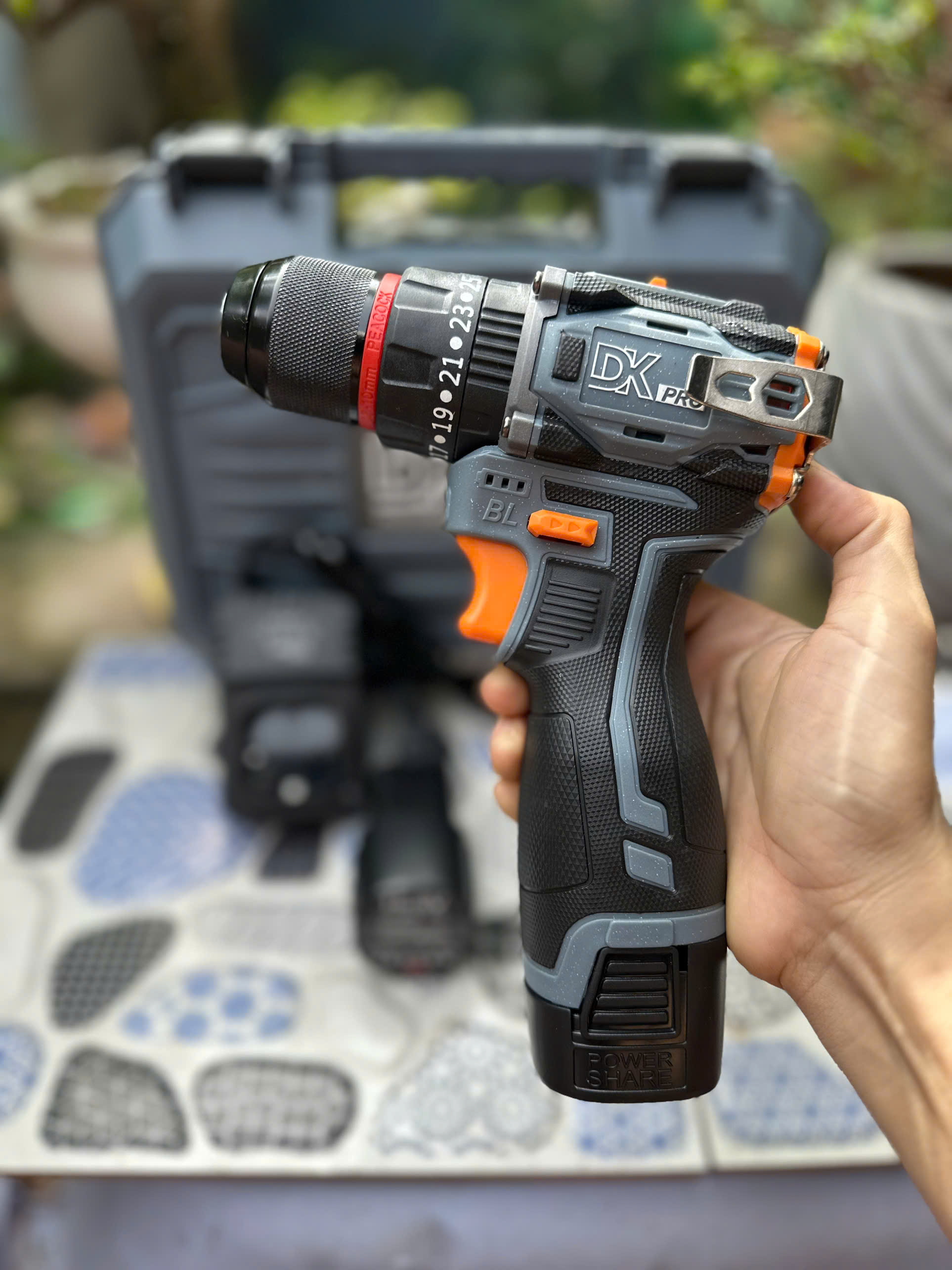 Bộ Khoan Dùng Pin STARKER SK914 - Khoan pin 16,8V Không Chổi Than Đầu Kẹp Autolook 10mm - Máy Khoan Siêu khoẻ