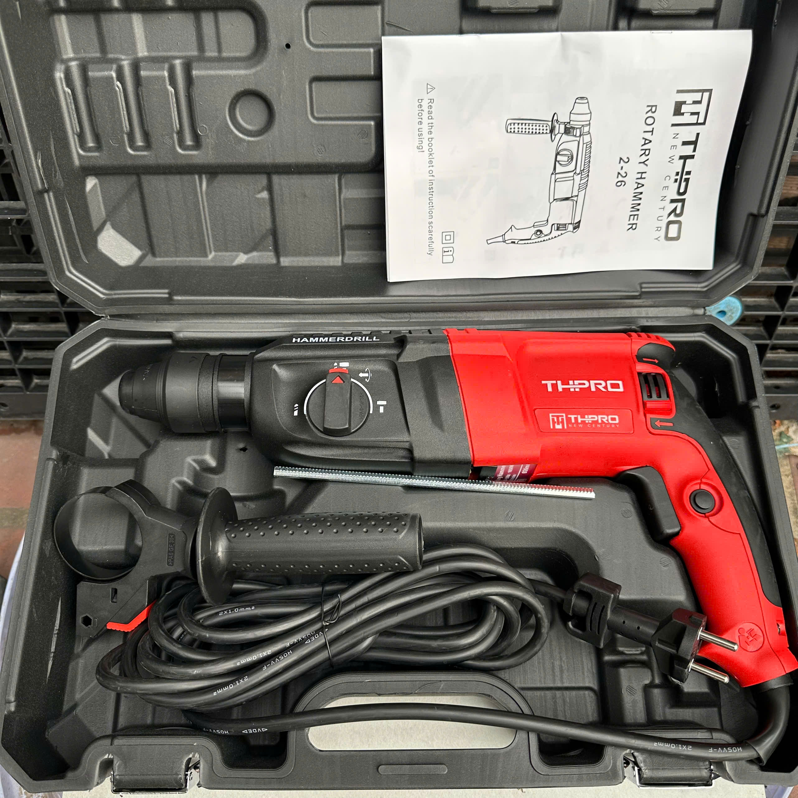 Máy khoan bê tông - 2-26..DRE hiệu suất 1050W ,100% lõi đồng - Máy + hộp không mũi