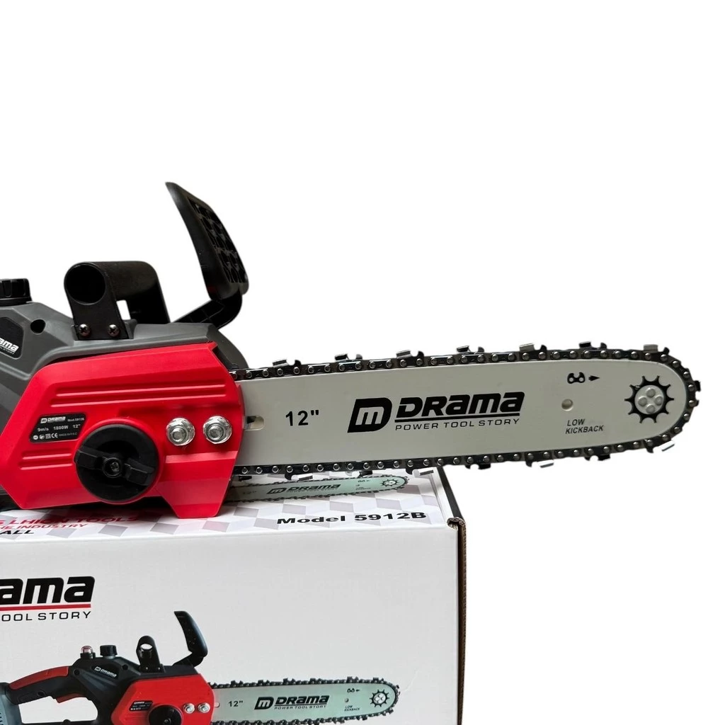 Thân Máy Cưa Xích Dùng Pin Drama Không Chổi Than Lam Xích 12inch Công Suất Lớn Dùng Pin Phổ Thông 4cm