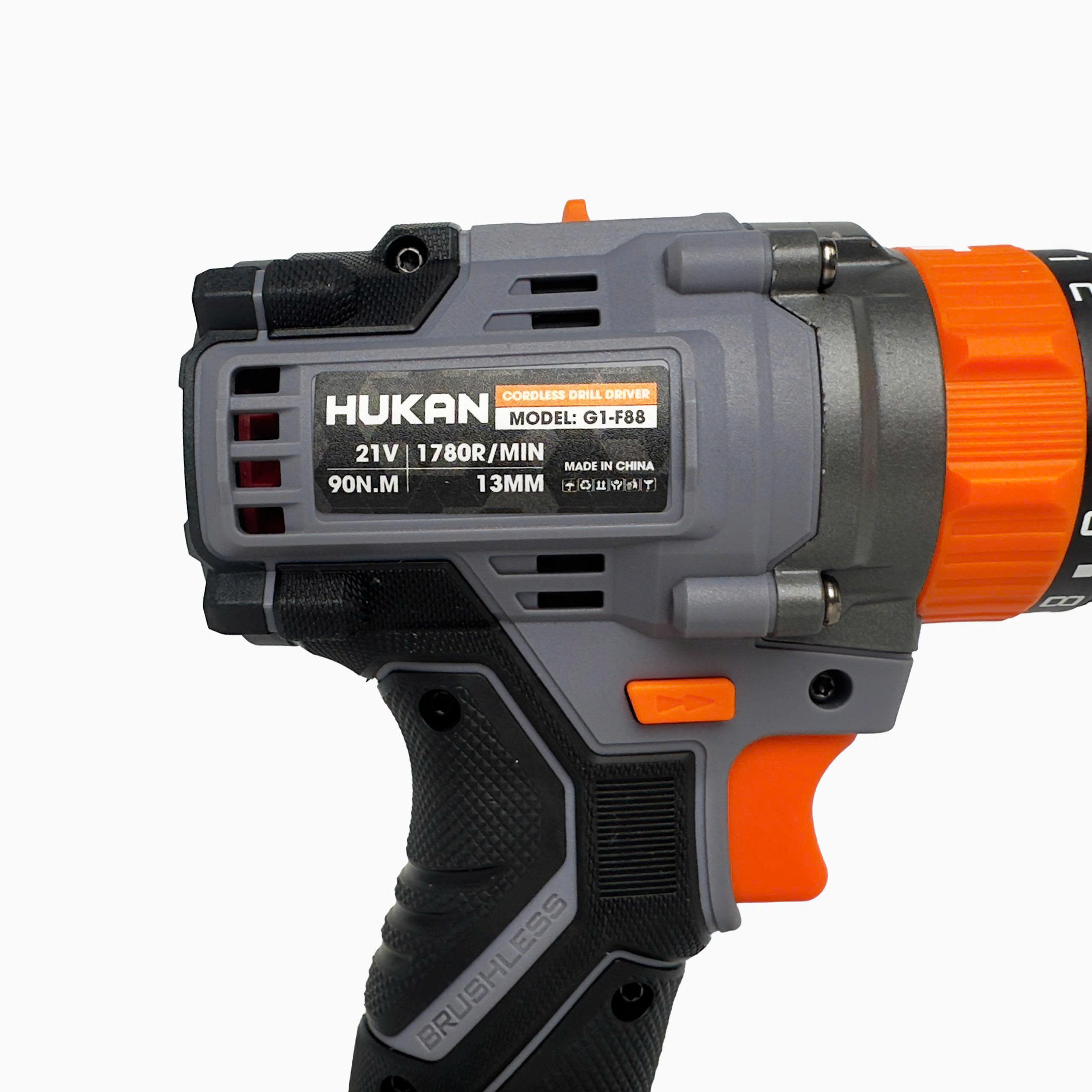 Thân Máy Khoan Pin 13mm Hukan Gen1 G1-F88 Motor Không Chổi Than – Lực Siết 90Nm