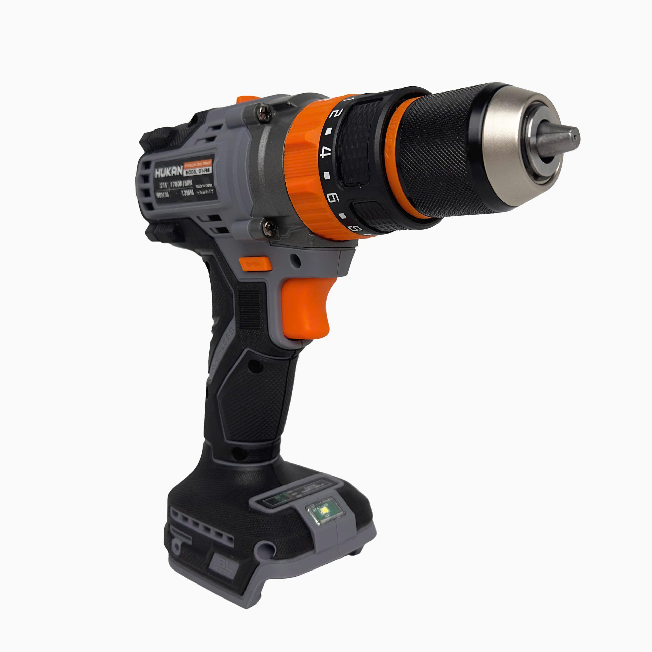 Thân Máy Khoan Pin 13mm Hukan Gen1 G1-F88 Motor Không Chổi Than – Lực Siết 90Nm