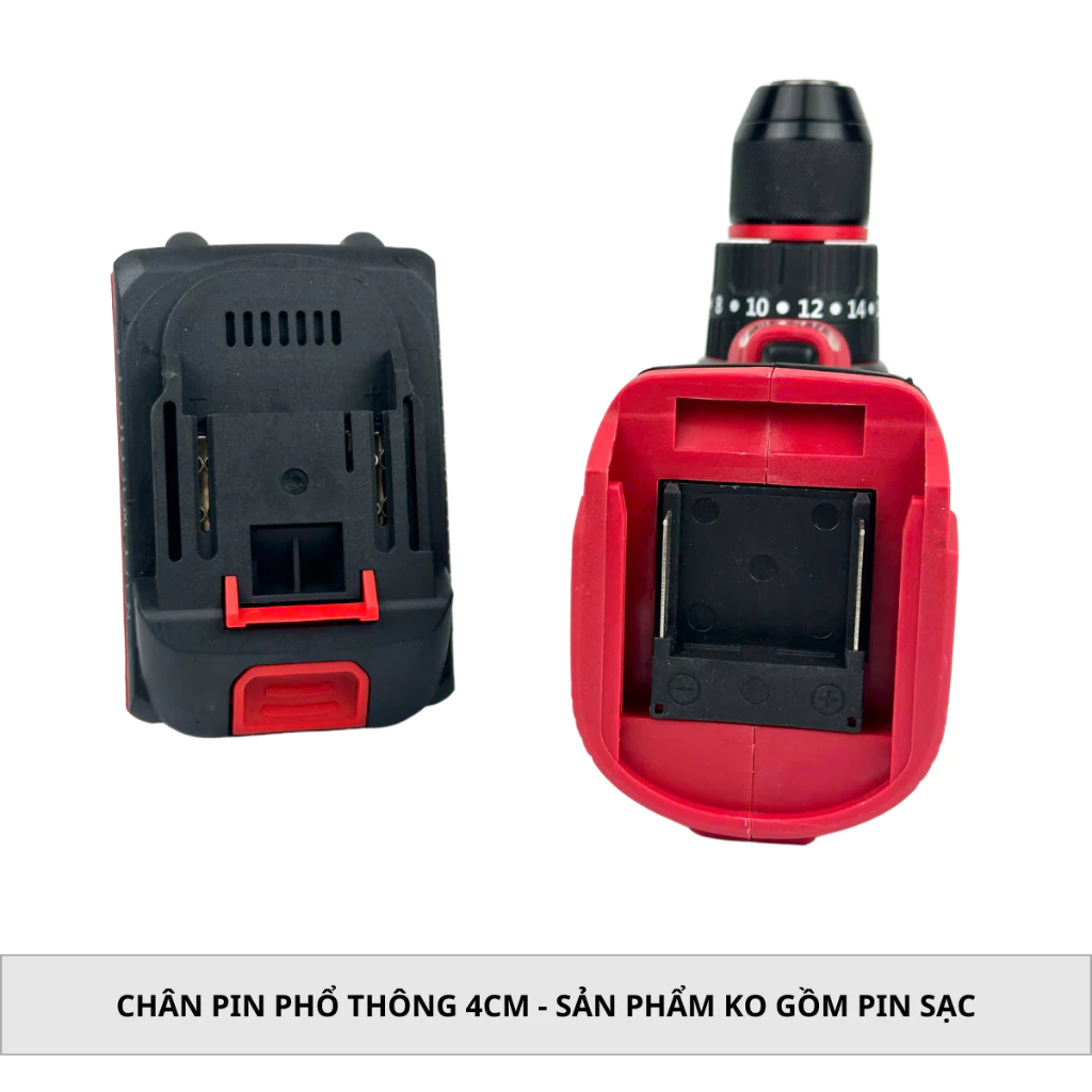 Thân Máy Khoan Pin Drama D-5521 Không Chổi Than 3 Chức Năng Chân Pin Phổ Thông - thân máy