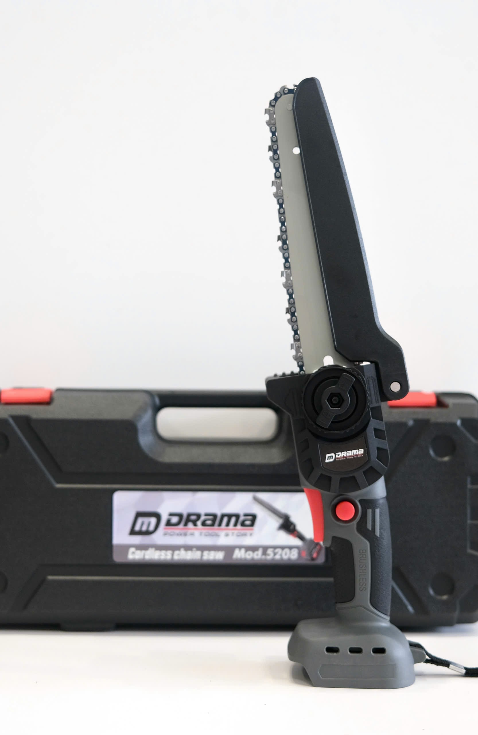 Thân máy cưa xich pin DRAMA chân pin thông dụng, dài 8inch