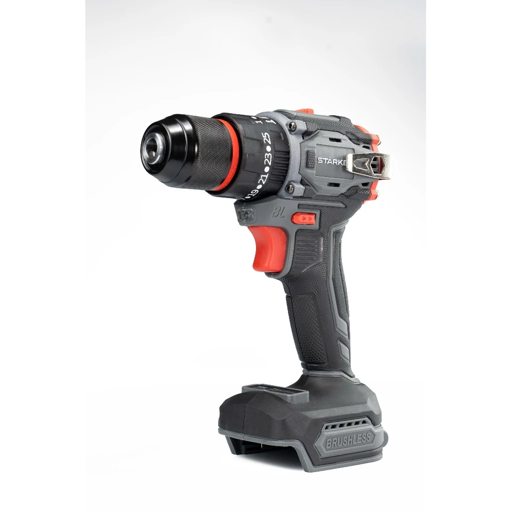 Thân máy khoan pin Starker 3 chức năng, chân phổ thông M21, Không chổi than, Đầu kẹp thép 10 mm auto lock