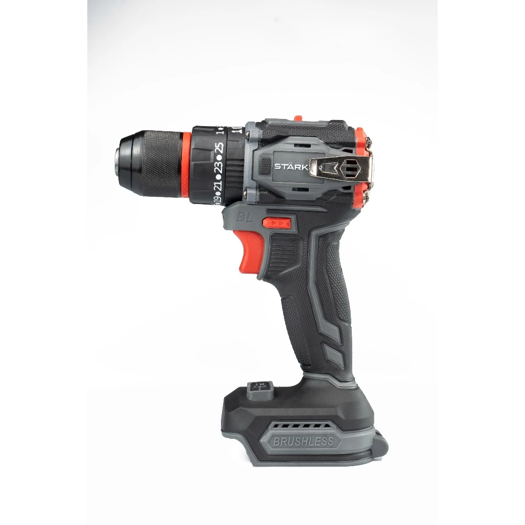 Thân máy khoan pin Starker 3 chức năng, chân phổ thông M21, Không chổi than, Đầu kẹp thép 10 mm auto lock