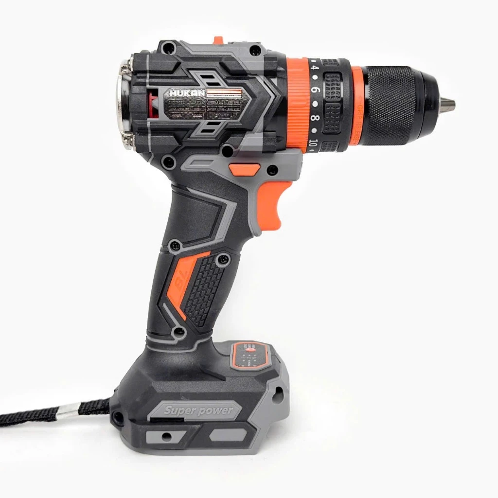 thân Máy Khoan Pin 10mm Hukan G1 - D55 3 Chức Năng Không Chổi Than Đầu Kẹp 10mm Bảo Hành 6 Tháng
