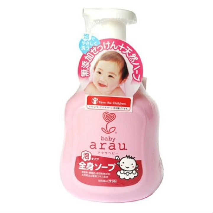 Bọt Tắm Gội thảo dược Arau cho bé - Chai 450ml