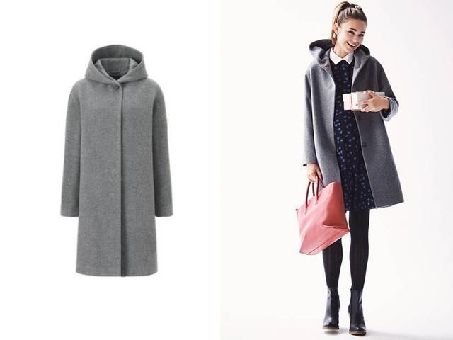 Áo Khoác Dạ Dài Sợi Lông Cừu Uniqlo-nữ-184541-05 Gray-M
