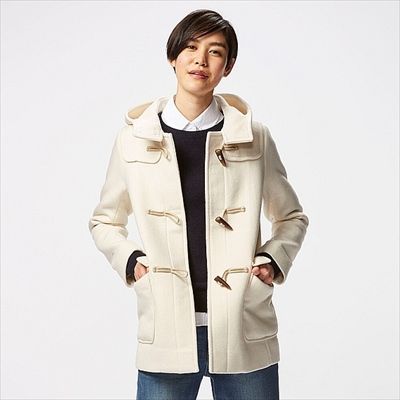 Áo Khoác Dạ Dài Sợi Lông Cừu Uniqlo-nữ-146589-01 Off White