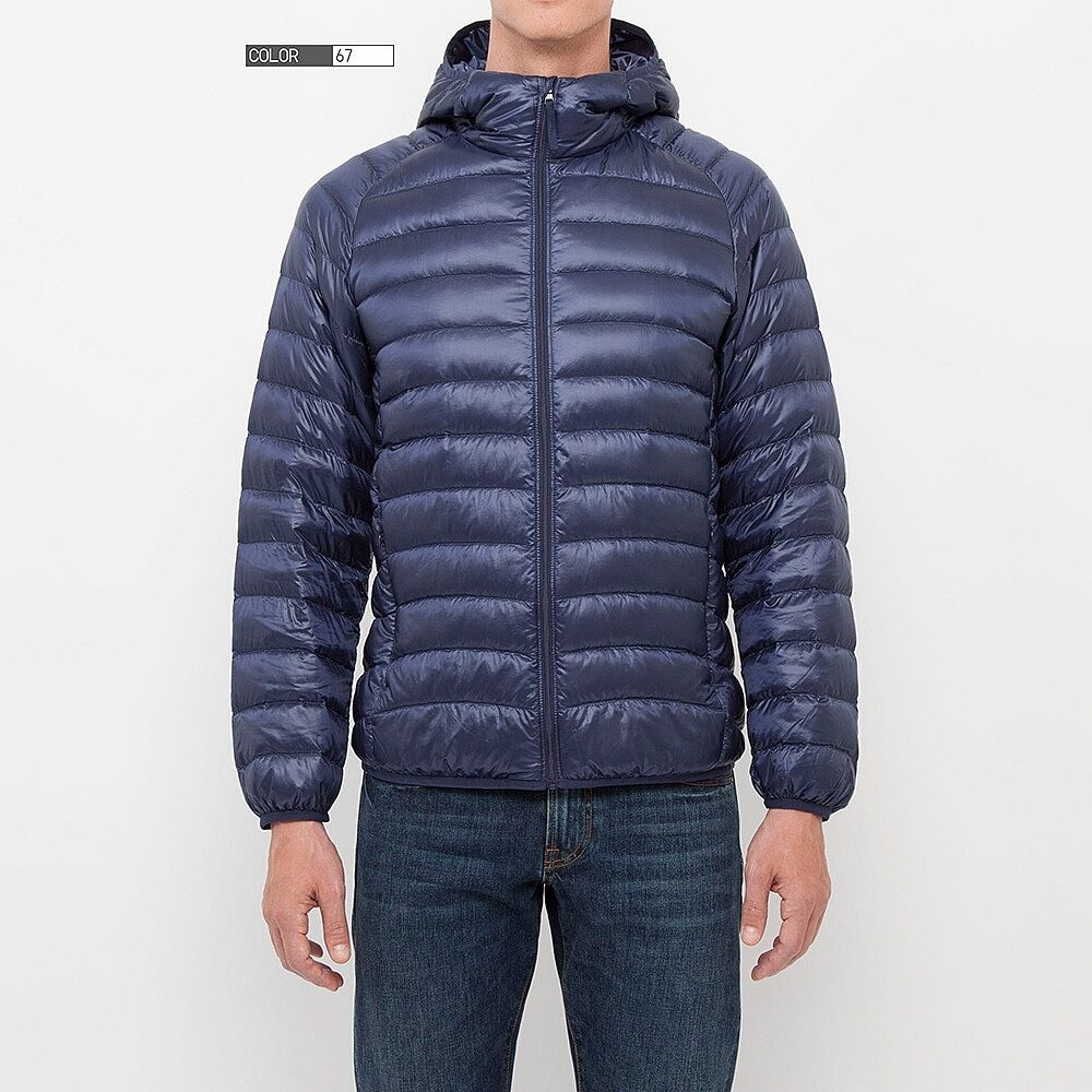 Áo lông vũ nam có mũ-156562-67 Blue-XS