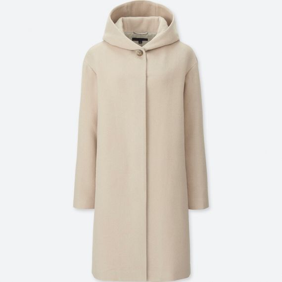 Áo Khoác Dạ Dài Sợi Lông Cừu Uniqlo-nữ-184541-M-31 Beige