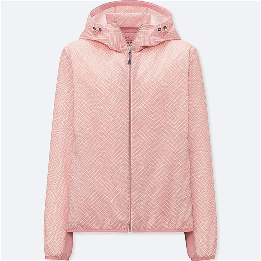 Áo gió nữ Kẻ-406529-11 Pink-M