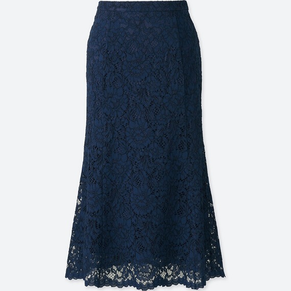 Chân Váy Ren-409574-69 Navy-S