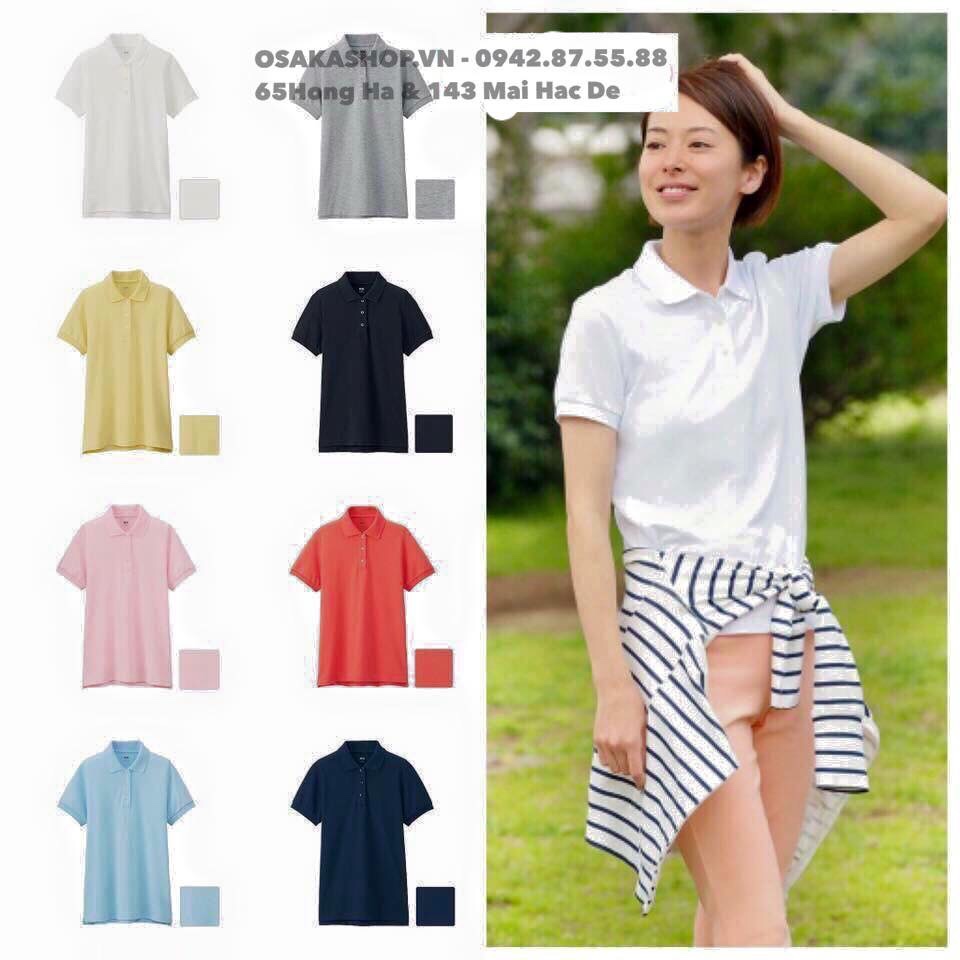 NM_Áo Phông Nữ Polo Uniqlo Trơn