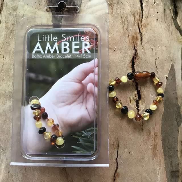 Vòng đeo tay hổ phách cho bé Little Smile Amber-Úc