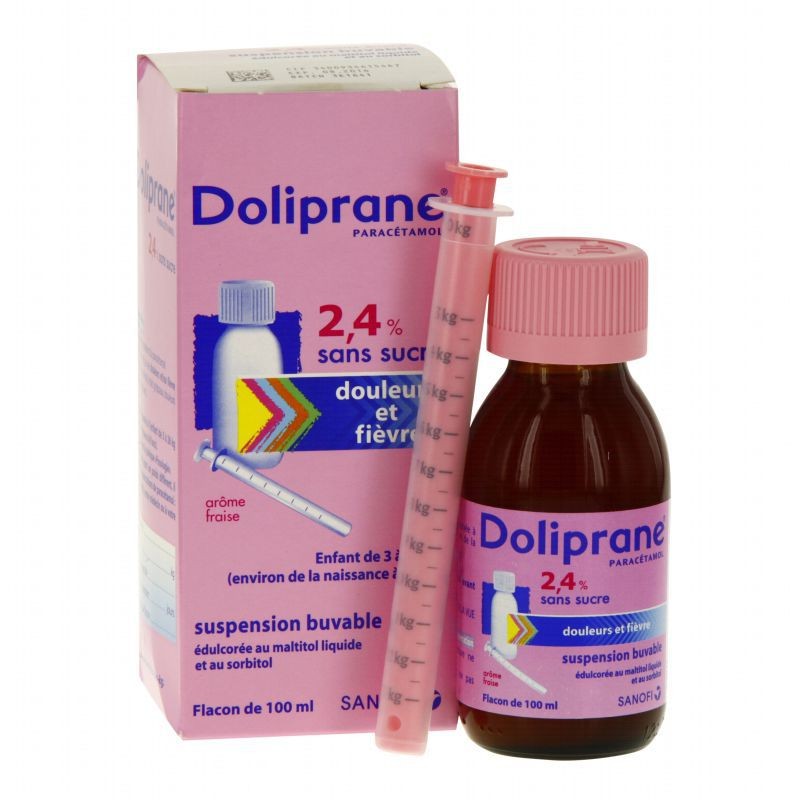 Siro hạ sốt, giảm đau Doliprane 100ml -Pháp