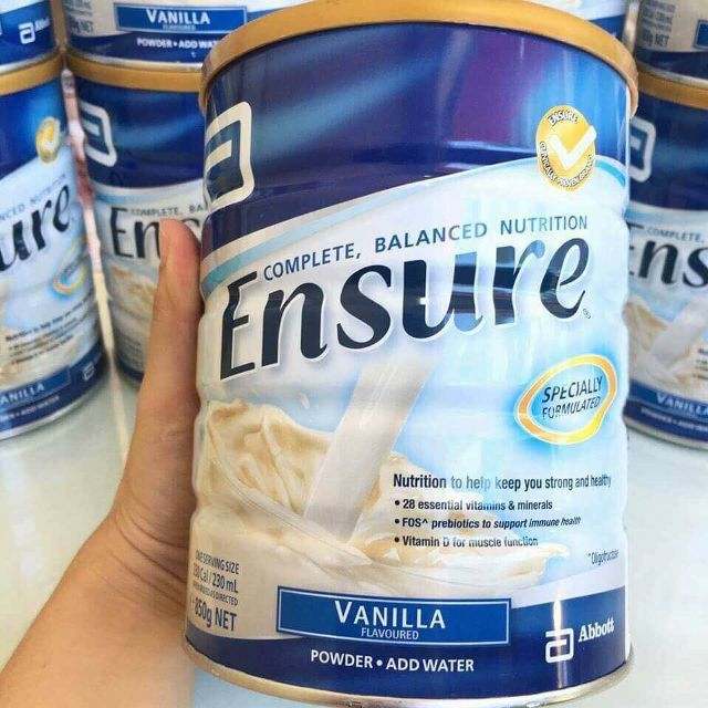 Sữa Ensure Vị Vani 850gr-Úc