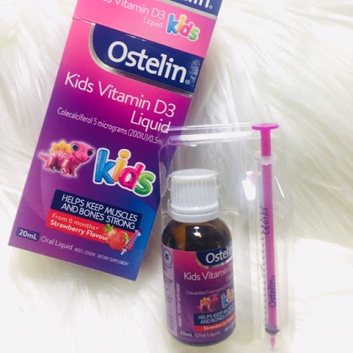 Vitamin D Ostelin Liquid Kids 20ml Dạng Nước Cho Trẻ Từ 6 Tháng - Dưới 12 Tuổi-Úc