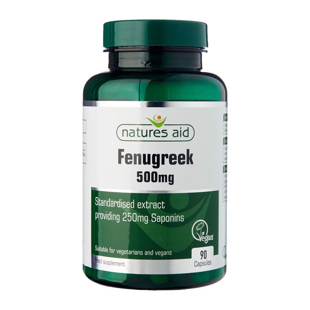 Viên uống lợi sữa Fenugreek Natures Aid 500mg - 90v