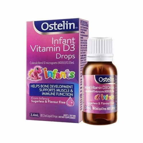 Vitamin D Ostelin Liquid Kids 20ml Dạng Nước Cho Trẻ Từ 6 Tháng - Dưới 12 Tuổi-Úc