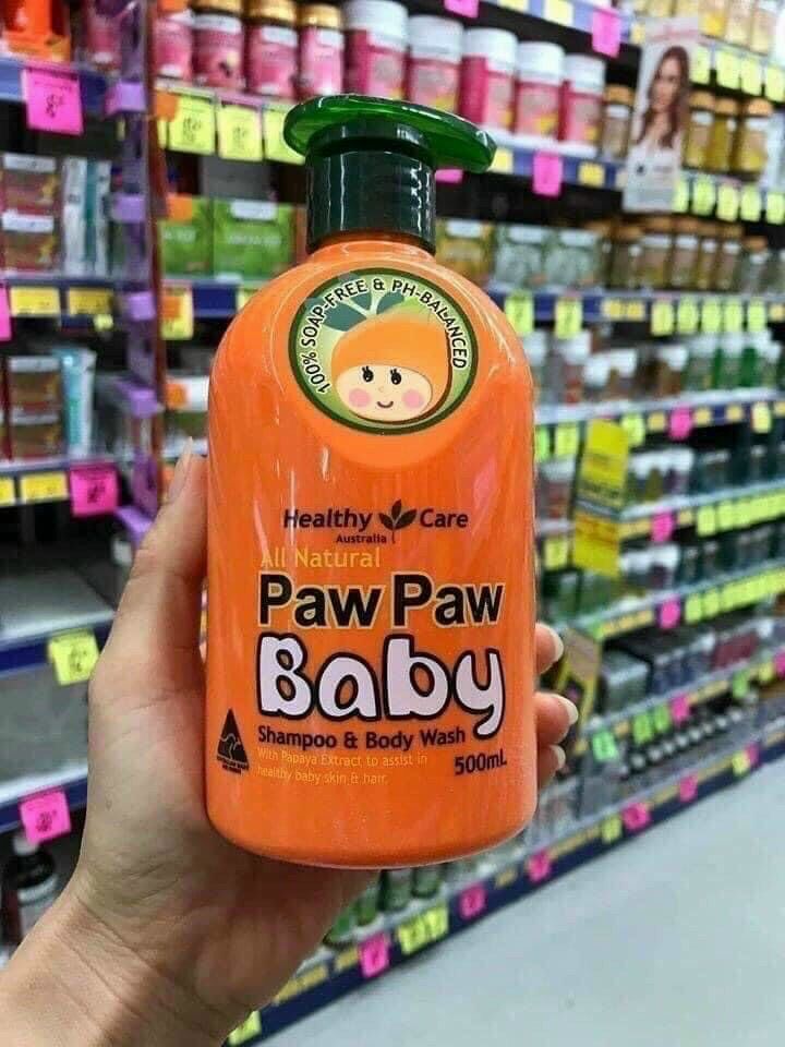 Sữa Tắm Paw Paw Cho bé chiết suát Đu Đủ Úc 500ml