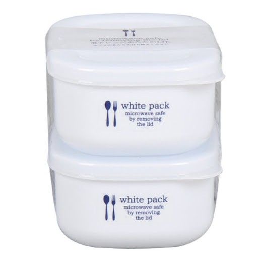 Set 2 Hộp Nhựa Đựng Thực Phẩm White Pack 280ml