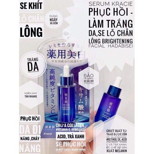 Serum Dưỡng Trắng Da Kracie Hadabisei Brightening 30ml