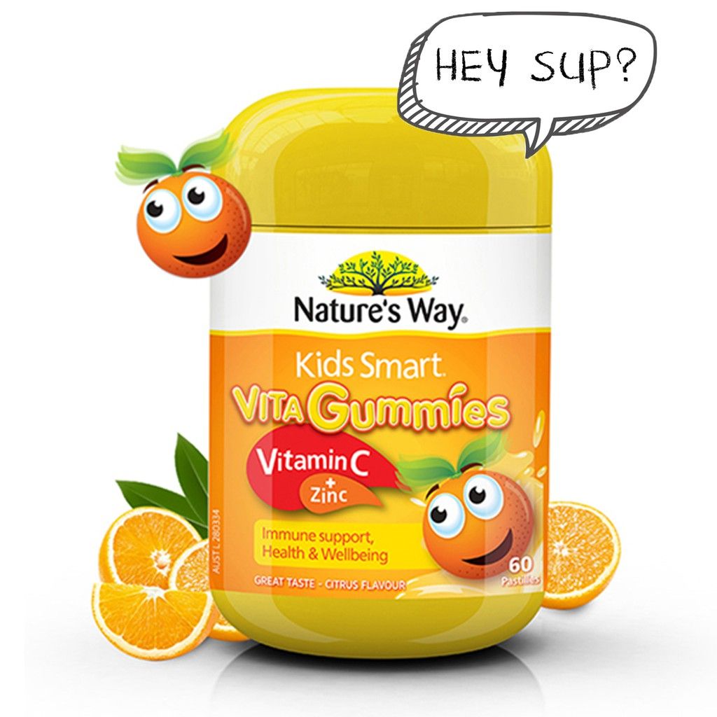 Kẹo Gummy Vitamin Nature's Way Kẽm Mutil 50viên (úc)