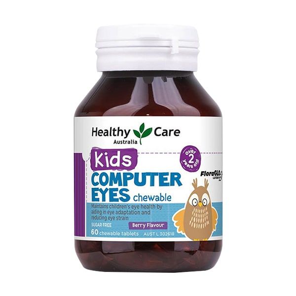 Viên Nhai Bổ Mắt Cho Bé Healthy Care Kids Computer 60v (úc)