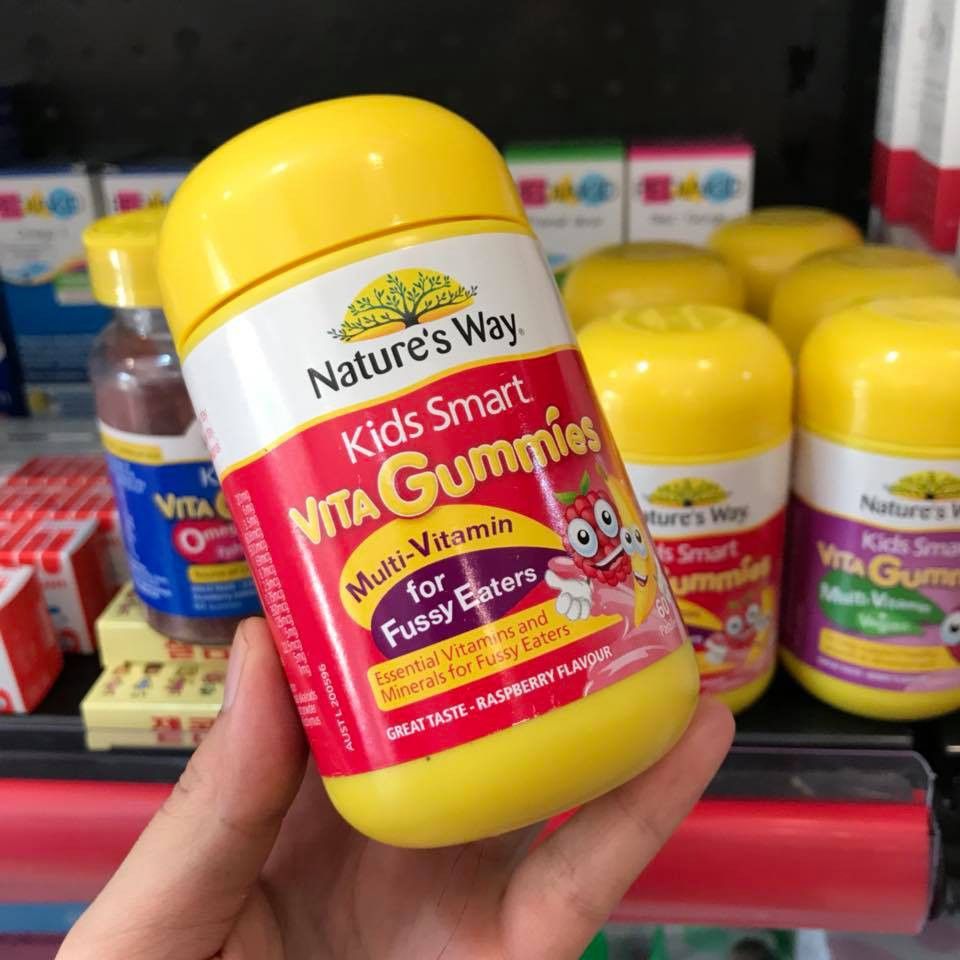 Kẹo Gummy Vitamin Nature's Way Cho Bé Biếng Ăn 60v (Úc)