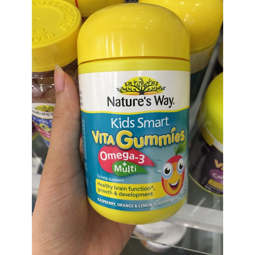 Kẹo Gummy Vitamin Nature's Way Omega 3 50v (Úc)